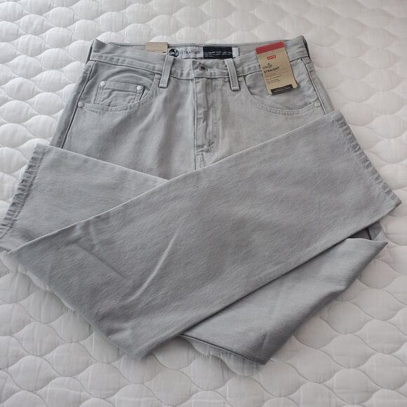 NEW! Levi's Silver Tab '90's' Style' Men's 30x30 Straight Fit Gray Distressed - Picture 2 of 12